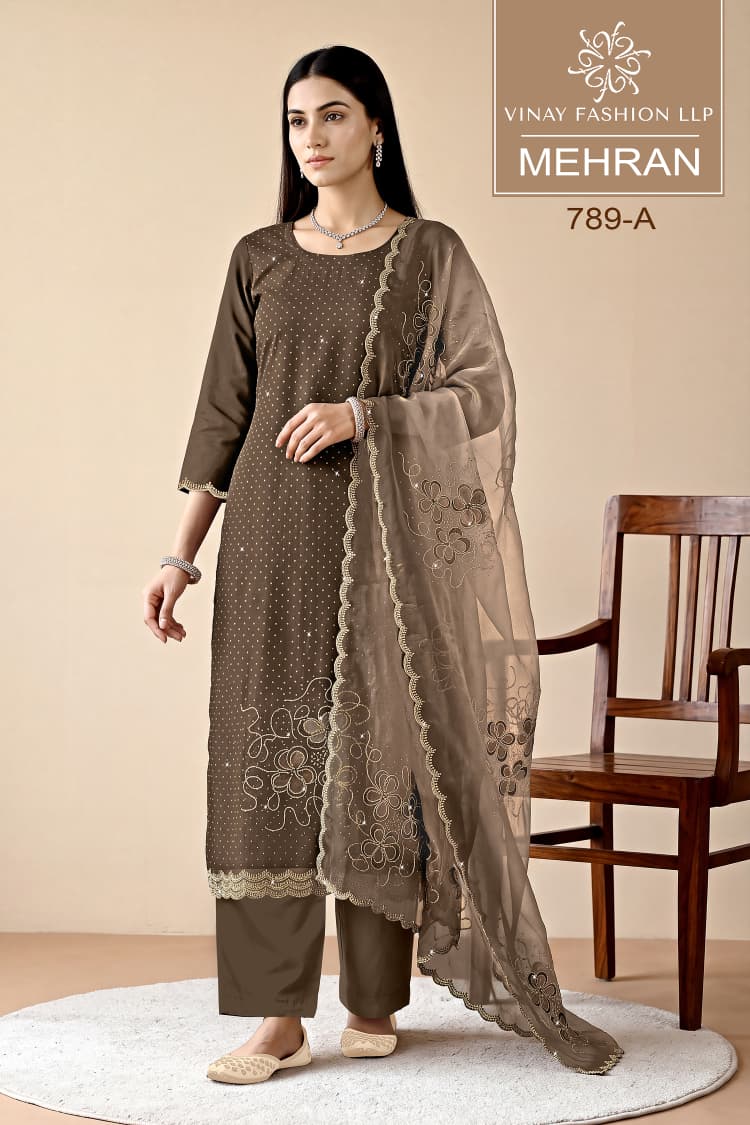 Mehran By Vinay Kuleesh Royal Crinkle Salwar Kameez 